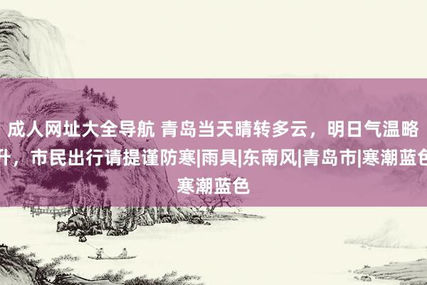 成人网址大全导航 青岛当天晴转多云，明日气温略升，市民出行请提谨防寒|雨具|东南风|青岛市|寒潮蓝色
