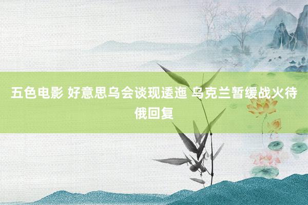 五色电影 好意思乌会谈现逶迤 乌克兰暂缓战火待俄回复