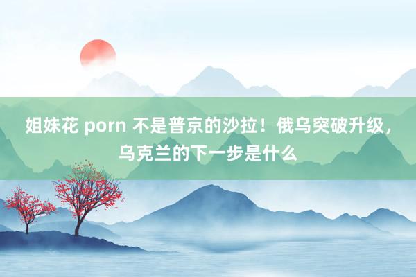 姐妹花 porn 不是普京的沙拉！俄乌突破升级，乌克兰的下一步是什么